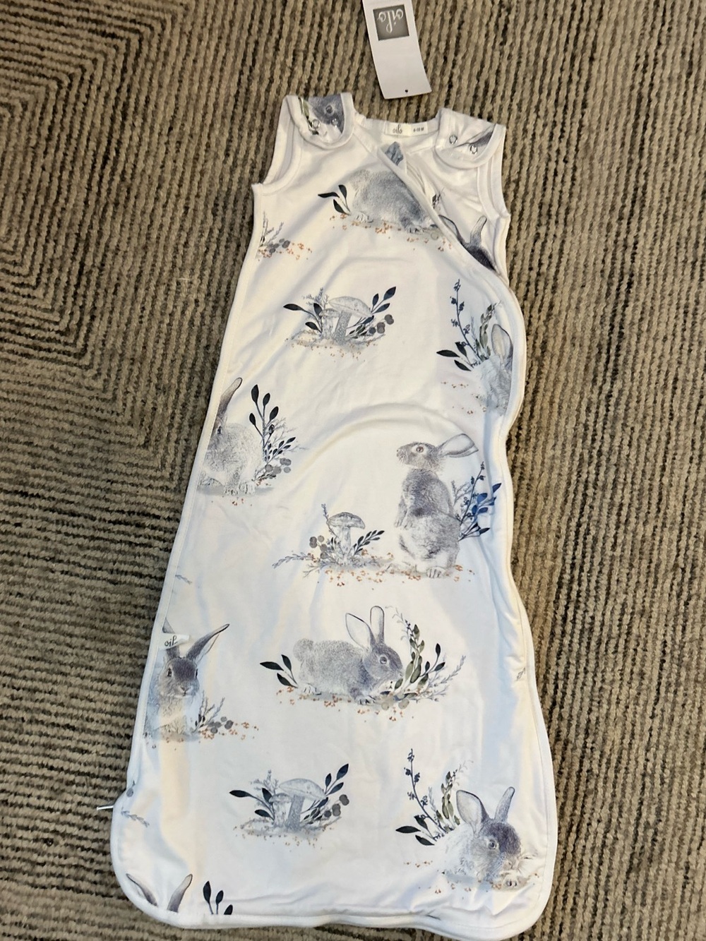 Oilo Studio Baby Sleep Sack Bunny Print Size 6-18 Months